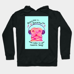 Cute Molar Yogi illustration - Breathe in... Breathe out... and listen to your favorite song! - for Dentists, Hygienists, Dental Assistants, Dental Students and anyone who loves teeth by Happimola Hoodie